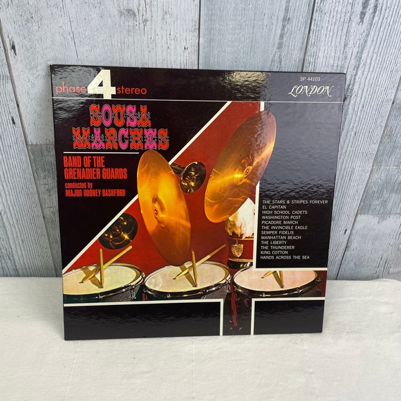 Vintage 1967 Band of the Grenadier Guards Sousa Marches Bashford LP Vinyl Record - Picture 1 of 2